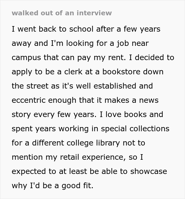 Interview Candidate Leaves After Being Disrespected By Manager’s Behavior And Their Test Interview Candidate Leaves After Being Disrespected By Manager’s Behavior And Their Test