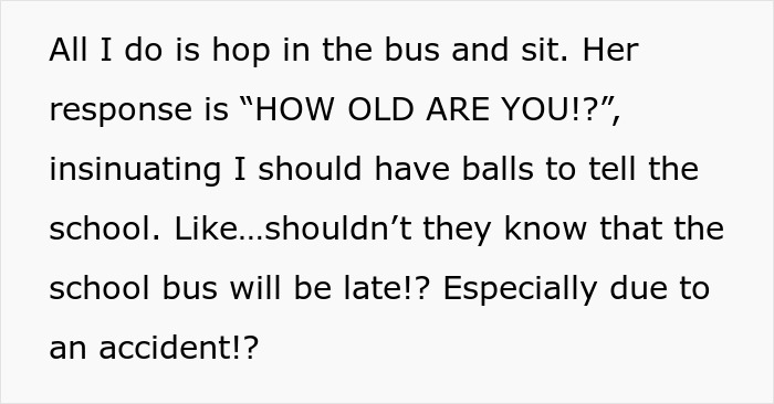 Student Mad Over 5 Days Of Detention After Their School Bus Is Late And They “Fail” To Report It Student Mad Over 5 Days Of Detention After Their School Bus Is Late And They “Fail” To Report It