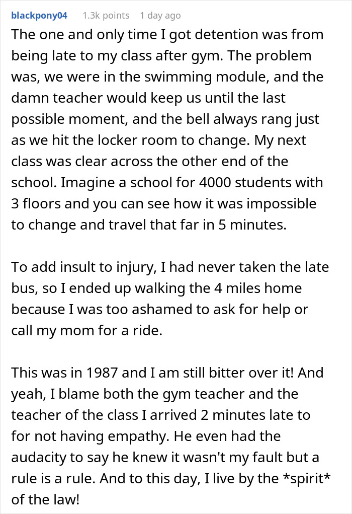 Student Mad Over 5 Days Of Detention After Their School Bus Is Late And They “Fail” To Report It Student Mad Over 5 Days Of Detention After Their School Bus Is Late And They “Fail” To Report It