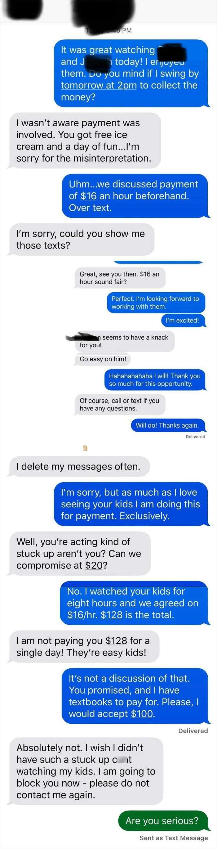 30 Posts From Delusional Parents Who Would Ask Babysitters To Pay Them, If They Could 30 Posts From Delusional Parents Who Would Ask Babysitters To Pay Them, If They Could