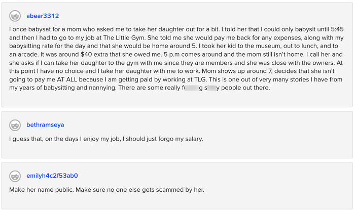 30 Posts From Delusional Parents Who Would Ask Babysitters To Pay Them, If They Could 30 Posts From Delusional Parents Who Would Ask Babysitters To Pay Them, If They Could
