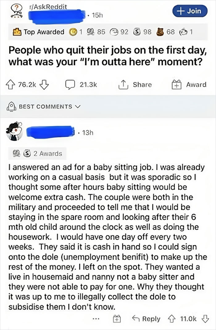30 Posts From Delusional Parents Who Would Ask Babysitters To Pay Them, If They Could 30 Posts From Delusional Parents Who Would Ask Babysitters To Pay Them, If They Could