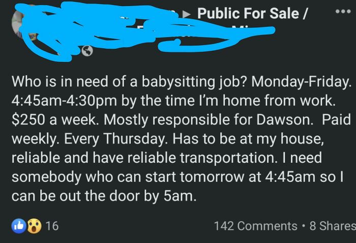 30 Posts From Delusional Parents Who Would Ask Babysitters To Pay Them, If They Could 30 Posts From Delusional Parents Who Would Ask Babysitters To Pay Them, If They Could