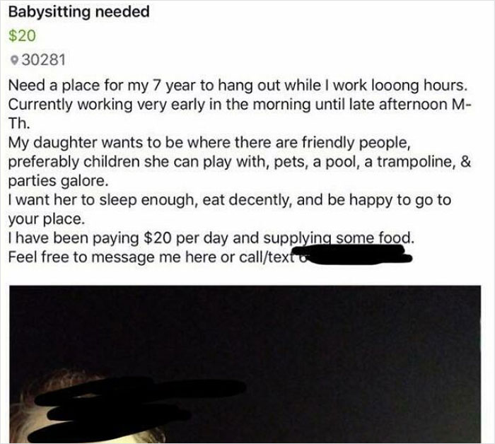 30 Posts From Delusional Parents Who Would Ask Babysitters To Pay Them, If They Could 30 Posts From Delusional Parents Who Would Ask Babysitters To Pay Them, If They Could