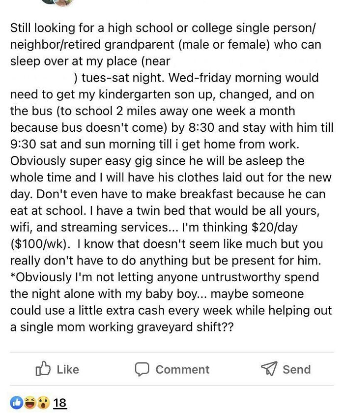 30 Posts From Delusional Parents Who Would Ask Babysitters To Pay Them, If They Could 30 Posts From Delusional Parents Who Would Ask Babysitters To Pay Them, If They Could
