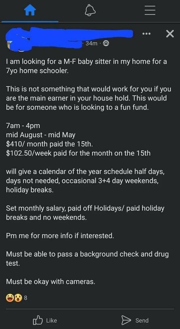 30 Posts From Delusional Parents Who Would Ask Babysitters To Pay Them, If They Could 30 Posts From Delusional Parents Who Would Ask Babysitters To Pay Them, If They Could