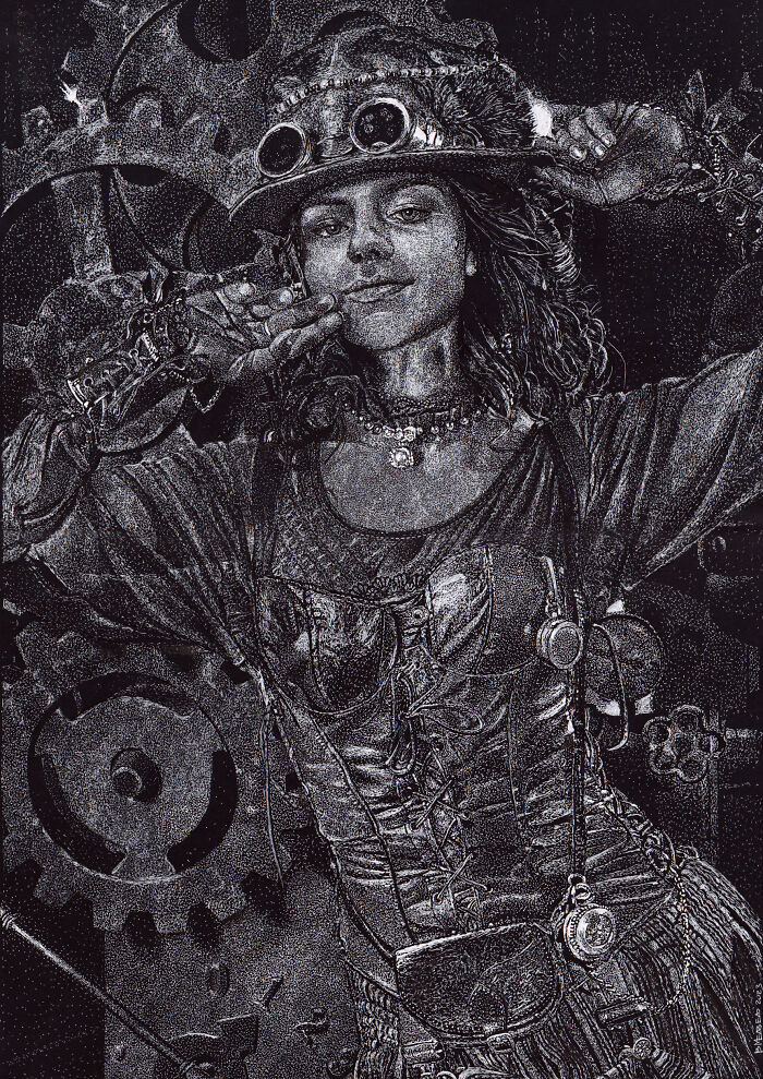 My Daughter Got Me A Black Sketchbook A Couple Of Years Ago, Here Are 30 New White Dot Drawings That I Made My Daughter Got Me A Black Sketchbook A Couple Of Years Ago, Here Are 30 New White Dot Drawings That I Made