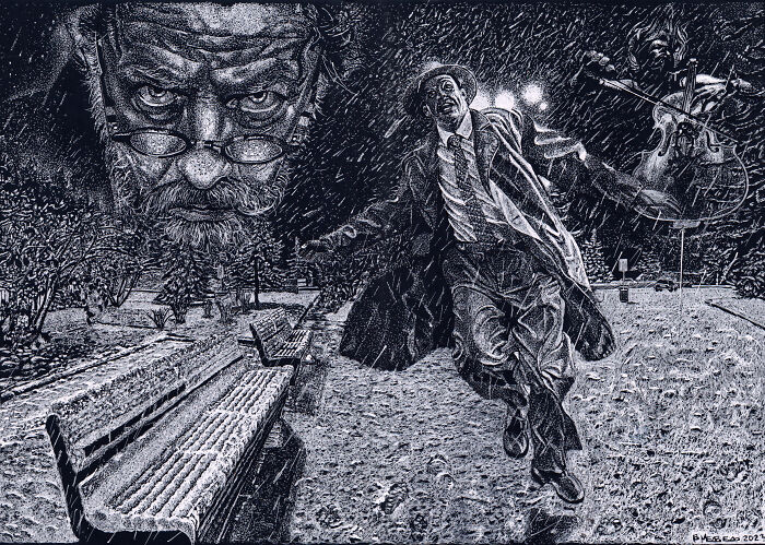 My Daughter Got Me A Black Sketchbook A Couple Of Years Ago, Here Are 30 New White Dot Drawings That I Made My Daughter Got Me A Black Sketchbook A Couple Of Years Ago, Here Are 30 New White Dot Drawings That I Made