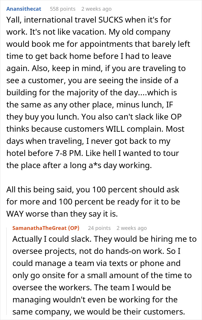 Recruiters Request Woman To Travel 75% Of The Job, She Boldly Requests Doubled Salary For That Recruiters Request Woman To Travel 75% Of The Job, She Boldly Requests Doubled Salary For That