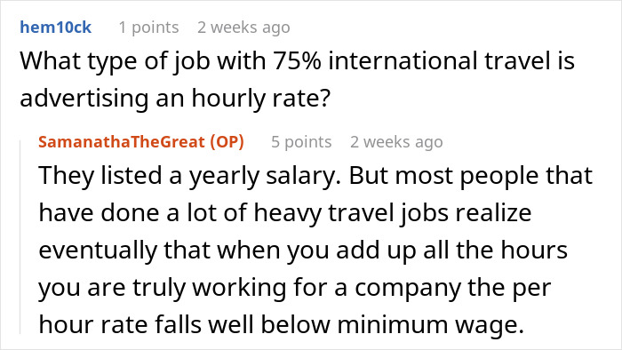 Recruiters Request Woman To Travel 75% Of The Job, She Boldly Requests Doubled Salary For That Recruiters Request Woman To Travel 75% Of The Job, She Boldly Requests Doubled Salary For That
