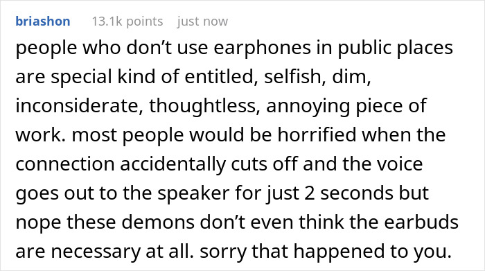 People Take This Person’s Story As A Chance To Call Out Guys Who Don’t Use Headphones In Public People Take This Person’s Story As A Chance To Call Out Guys Who Don’t Use Headphones In Public