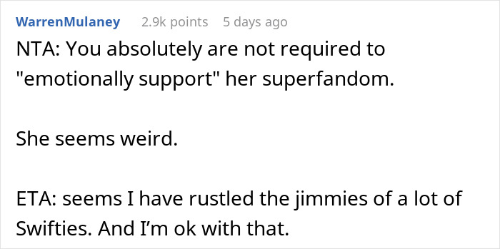 “Blew Up On Me About How I Don’t Support Her”: Wife’s Obsession With Taylor Swift Goes Too Far “Blew Up On Me About How I Don’t Support Her”: Wife’s Obsession With Taylor Swift Goes Too Far