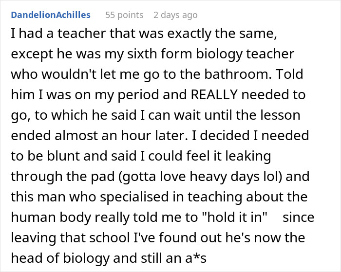 GF Finds A Perfect Way To Embarrass P.E. Teacher For Berating Her BF For His Period GF Finds A Perfect Way To Embarrass P.E. Teacher For Berating Her BF For His Period