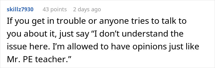 GF Finds A Perfect Way To Embarrass P.E. Teacher For Berating Her BF For His Period GF Finds A Perfect Way To Embarrass P.E. Teacher For Berating Her BF For His Period