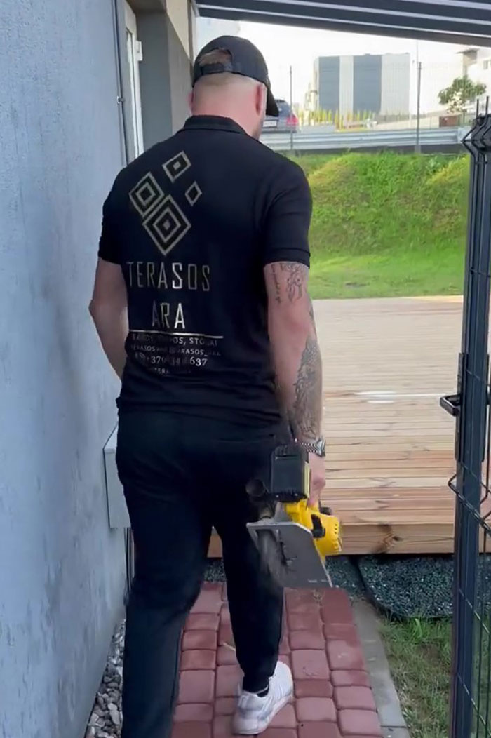 Builder Destroys Beautifully Done Terrace After Client Didn&#8217;t Pay For It For Over 3 Weeks