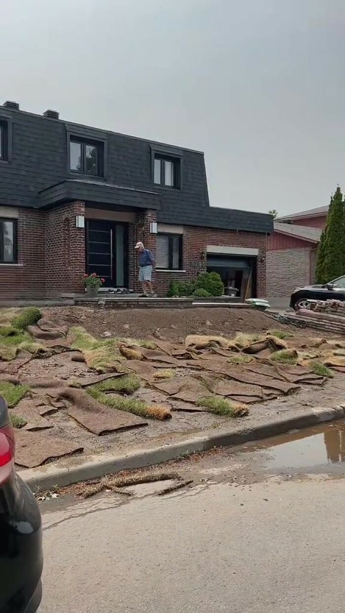 Builder Destroys Beautifully Done Terrace After Client Didn&#8217;t Pay For It For Over 3 Weeks