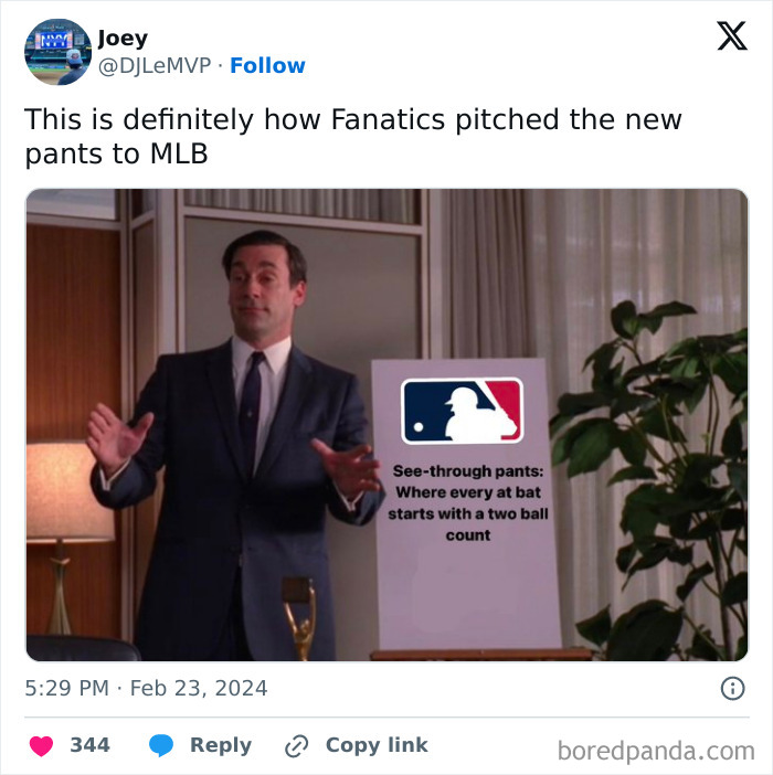 25 Examples Of Meme Makers Having a Field Day With MLB’s New See-Through Pants 25 Examples Of Meme Makers Having a Field Day With MLB’s New See-Through Pants
