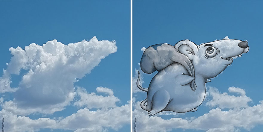 This Artist Creates Fun Illustrations On Pictures Of Clouds (35 New Pics) This Artist Creates Fun Illustrations On Pictures Of Clouds (35 New Pics)