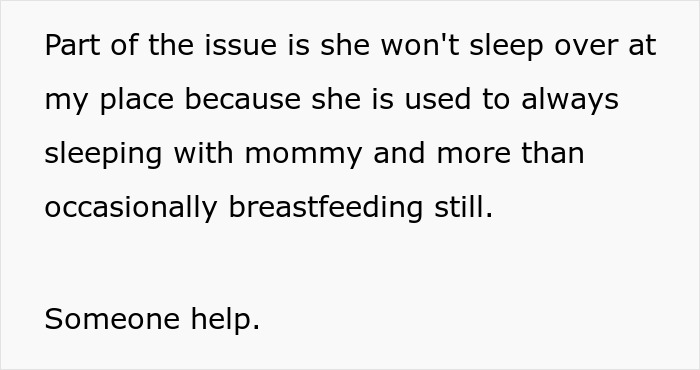 Dad Is Fed Up With Ex-Wife Breastfeeding 7 Y.O Daughter And Saying She’ll Stop “When She’s Ready” Dad Is Fed Up With Ex-Wife Breastfeeding 7 Y.O Daughter And Saying She’ll Stop “When She’s Ready”
