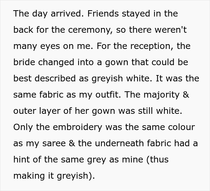 Wedding Guest Gets Bashed By The Bride For Allegedly Trying To ‘Upstage’ Her With Her Outfit Wedding Guest Gets Bashed By The Bride For Allegedly Trying To ‘Upstage’ Her With Her Outfit