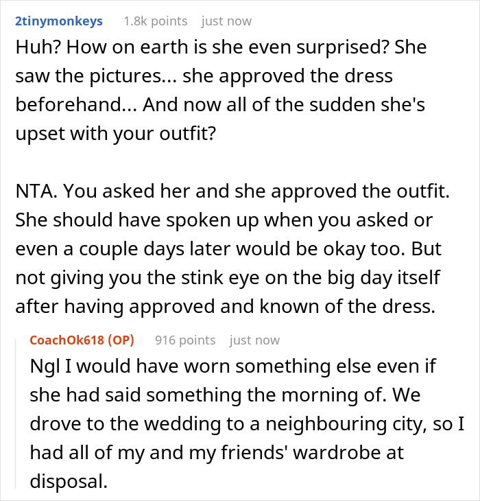 Wedding Guest Gets Bashed By The Bride For Allegedly Trying To ‘Upstage’ Her With Her Outfit Wedding Guest Gets Bashed By The Bride For Allegedly Trying To ‘Upstage’ Her With Her Outfit