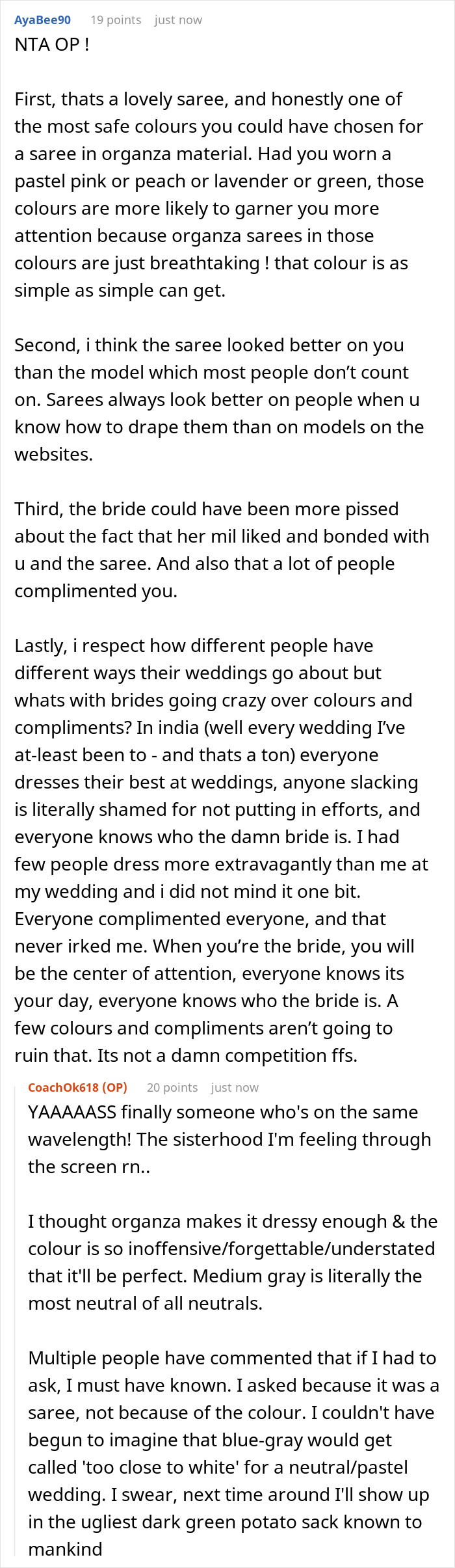 Wedding Guest Gets Bashed By The Bride For Allegedly Trying To ‘Upstage’ Her With Her Outfit Wedding Guest Gets Bashed By The Bride For Allegedly Trying To ‘Upstage’ Her With Her Outfit