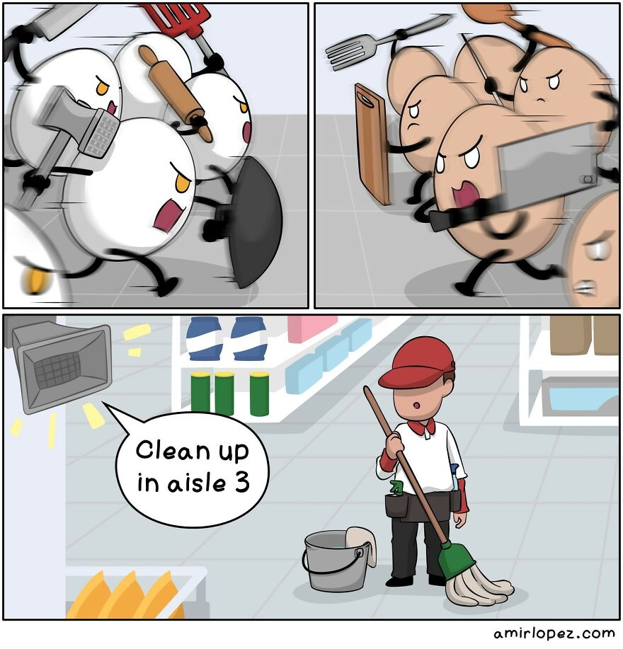 Artist Amir Lopez Makes Random And Humorous Comics, Here’s 30 Of The Newest Ones