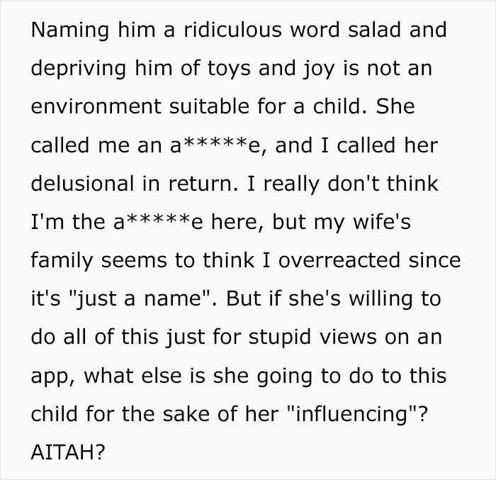 Dad Stages Intervention For “Delusional” Influencer Daughter Over Grandson’s “Awful” Name Dad Stages Intervention For “Delusional” Influencer Daughter Over Grandson’s “Awful” Name
