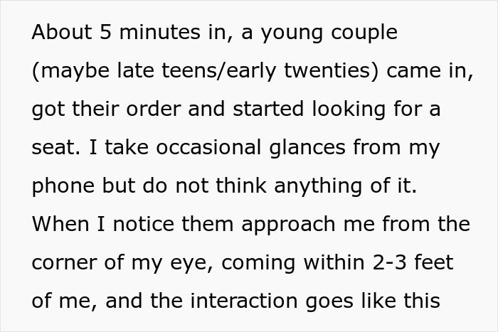 Man Puts Entitled Couple In Their Place, Resumes Enjoying His Chicken Wings