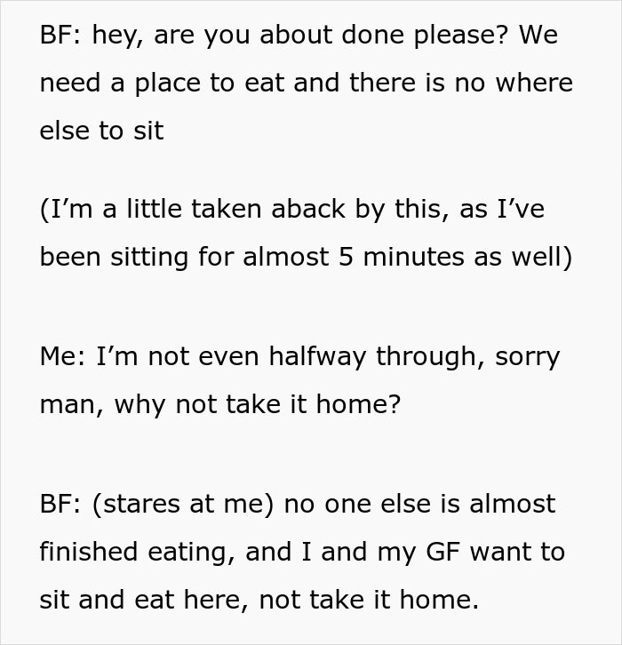 Man Puts Entitled Couple In Their Place, Resumes Enjoying His Chicken Wings