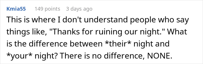 Man Puts Entitled Couple In Their Place, Resumes Enjoying His Chicken Wings