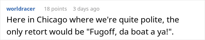 Man Puts Entitled Couple In Their Place, Resumes Enjoying His Chicken Wings