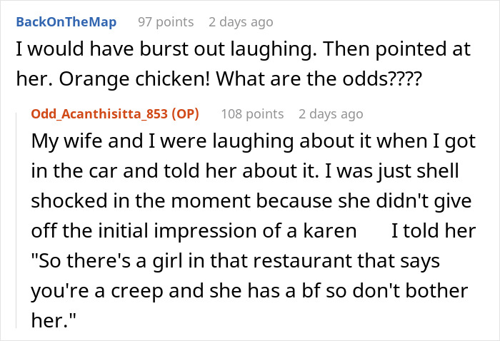 Woman With Main Character Syndrome Freaks Out After Stranger Orders The Same Meal