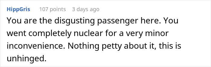 “I Couldn’t Believe The Temerity Of It”: Guy Takes Revenge On Selfish Passenger “I Couldn’t Believe The Temerity Of It”: Guy Takes Revenge On Selfish Passenger