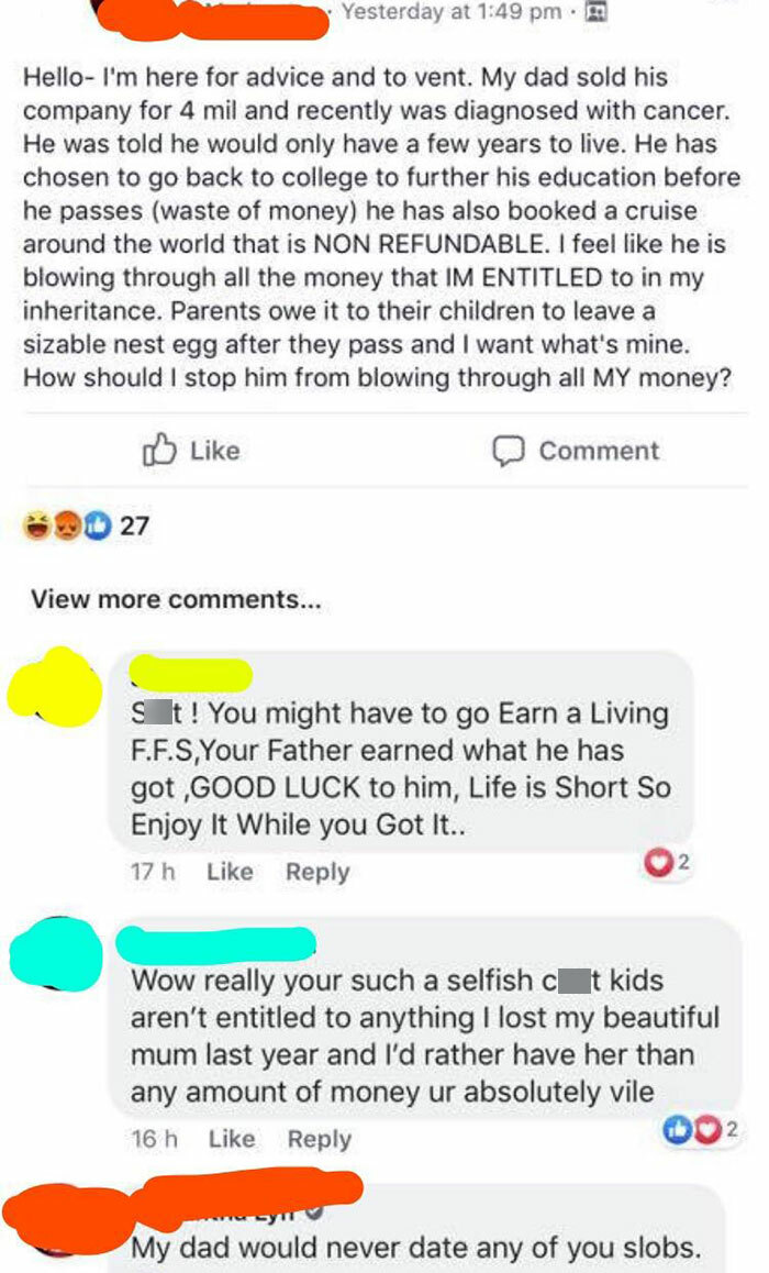 50 Overly Entitled Family Members Who Couldn’t See How Delusional Their Behavior Was (New Pics) 50 Overly Entitled Family Members Who Couldn’t See How Delusional Their Behavior Was (New Pics)