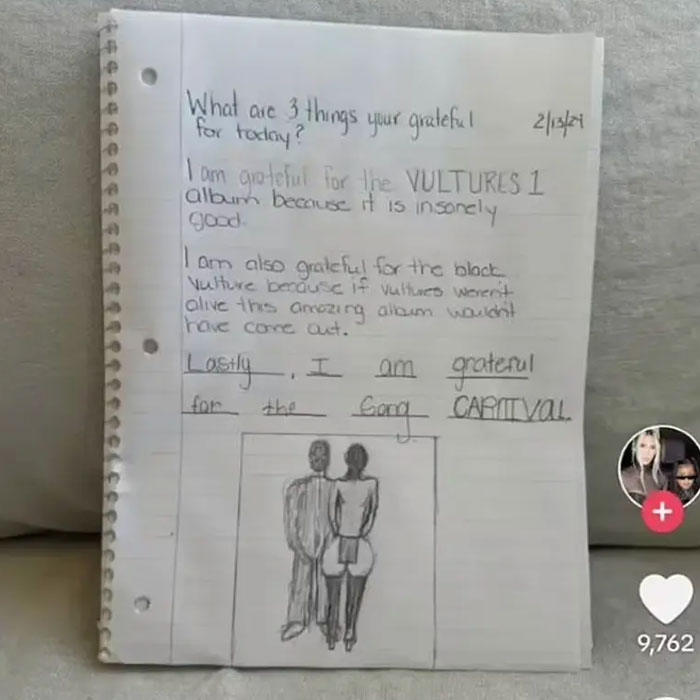 “It’s Time For A CPS Visit”: North West Draws Kanye’s Album Cover Of Barely Clothed Bianca Censori “It’s Time For A CPS Visit”: North West Draws Kanye’s Album Cover Of Barely Clothed Bianca Censori