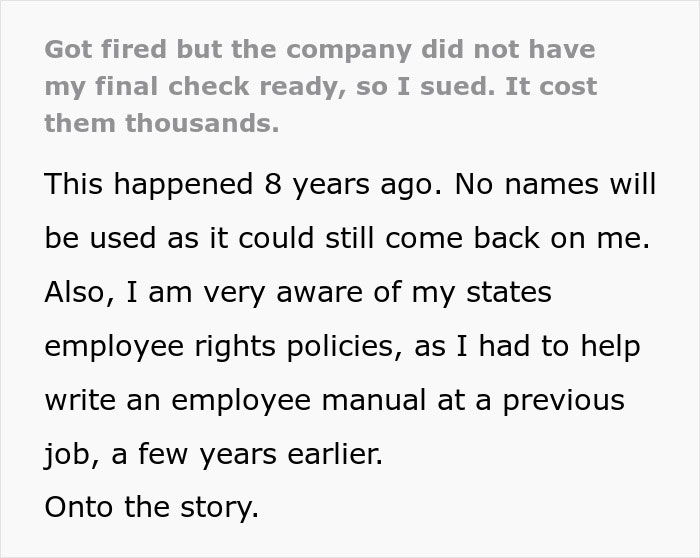 Worker Receives Huge Payout In Lawsuit, Teaching Power-Hungry Manager A Lesson Worker Receives Huge Payout In Lawsuit, Teaching Power-Hungry Manager A Lesson