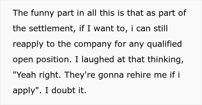 Worker Receives Huge Payout In Lawsuit, Teaching Power-Hungry Manager A Lesson Worker Receives Huge Payout In Lawsuit, Teaching Power-Hungry Manager A Lesson