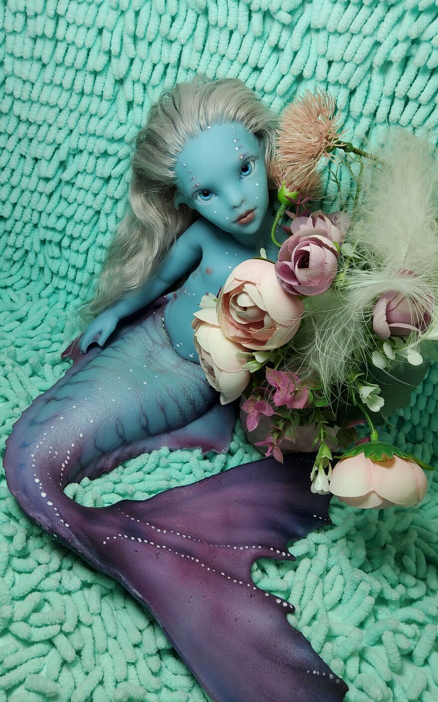I Came Up With And Made Mermaid Dolls Whose Hair Is Made Of Natural Mohair I Came Up With And Made Mermaid Dolls Whose Hair Is Made Of Natural Mohair