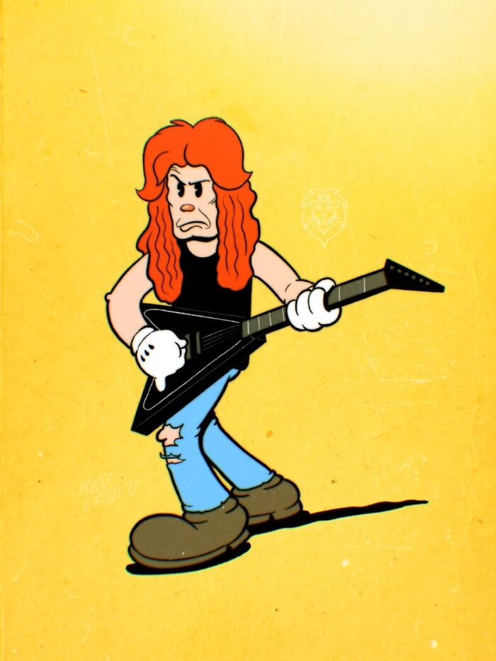 Artist Reimagines 20 Rock Legends As Cartoon Characters From The 1930s