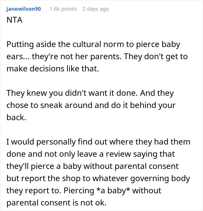 6-Month-Old Baby Taken To Doctor After Her Grandma Secretly Pierced Her Ears