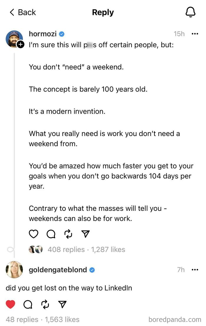 30 Examples Of People So Consumed By Hustle Culture They Lose Touch With Reality (New Pics) 30 Examples Of People So Consumed By Hustle Culture They Lose Touch With Reality (New Pics)