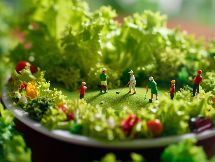 Enchanting Micro-Adventures: 10 Images That I Created With AI Of A Giant Food Galaxy