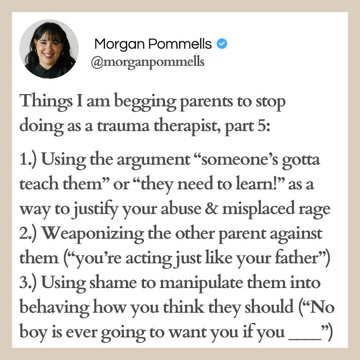 “I Am Begging Parents To Stop”: Therapist Lists The Absolute Worst Behaviors That Cause Trauma “I Am Begging Parents To Stop”: Therapist Lists The Absolute Worst Behaviors That Cause Trauma
