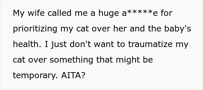 Man Disappoints Wife By Suggesting She Move Out To Avoid Moving His Senior Cat She’s Allergic To Man Disappoints Wife By Suggesting She Move Out To Avoid Moving His Senior Cat She’s Allergic To