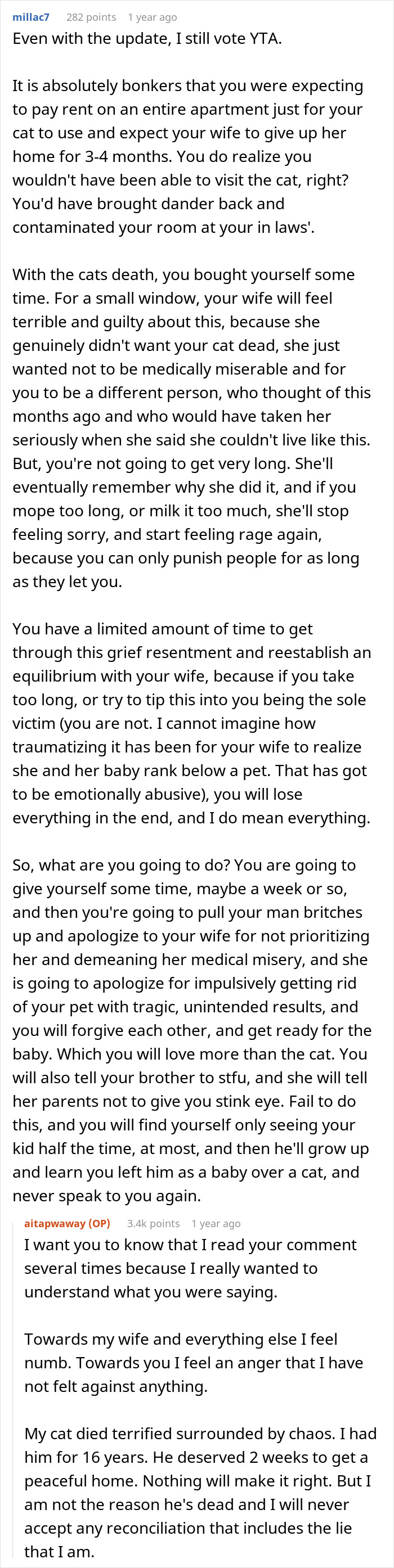 Man Disappoints Wife By Suggesting She Move Out To Avoid Moving His Senior Cat She’s Allergic To Man Disappoints Wife By Suggesting She Move Out To Avoid Moving His Senior Cat She’s Allergic To