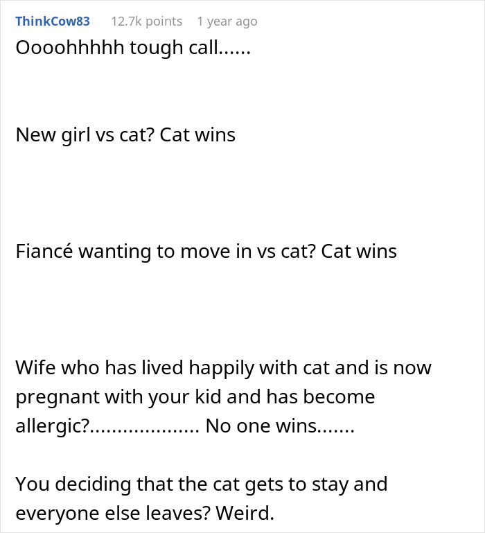 Man Disappoints Wife By Suggesting She Move Out To Avoid Moving His Senior Cat She’s Allergic To Man Disappoints Wife By Suggesting She Move Out To Avoid Moving His Senior Cat She’s Allergic To