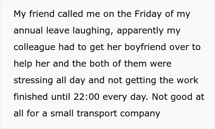 Employee Does No Prep Work To Prove To Their Entitled Coworker How Much Work They Actually Do Employee Does No Prep Work To Prove To Their Entitled Coworker How Much Work They Actually Do
