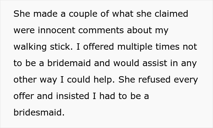Bridezilla Hides Veteran’s Cane That Doesn’t Fit Her Wedding Aesthetic, Regrets It Immediately Bridezilla Hides Veteran’s Cane That Doesn’t Fit Her Wedding Aesthetic, Regrets It Immediately