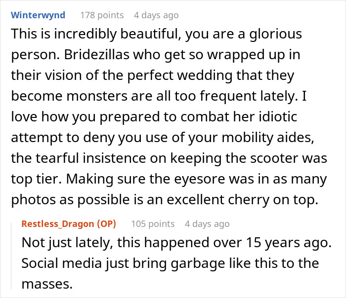 Bridezilla Hides Veteran’s Cane That Doesn’t Fit Her Wedding Aesthetic, Regrets It Immediately Bridezilla Hides Veteran’s Cane That Doesn’t Fit Her Wedding Aesthetic, Regrets It Immediately